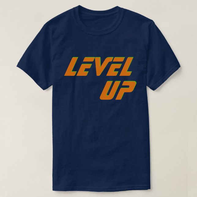 Camiseta Nivel arriba (Diseño del anverso)