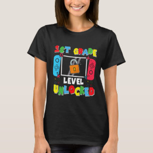 Camiseta Nivel de 1er Grado Desbloqueado De Vuelta Al Coleg