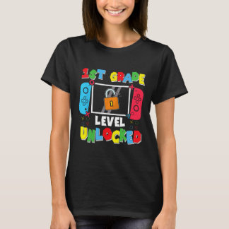 Camiseta Nivel de 1er Grado Desbloqueado De Vuelta Al Coleg