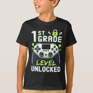 Camiseta Nivel de 1er Grado Desbloqueado Videojugador Ck a