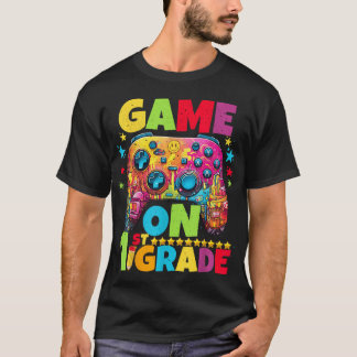 Camiseta Nivel de 1er grado desbloqueado Videojugador Pixel