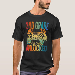 Camiseta Nivel de 2do Grado Desbloqueado Juego En 2do Grado