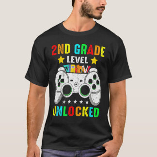 Camiseta Nivel de 2do Grado Desbloqueado Videojuego Regreso