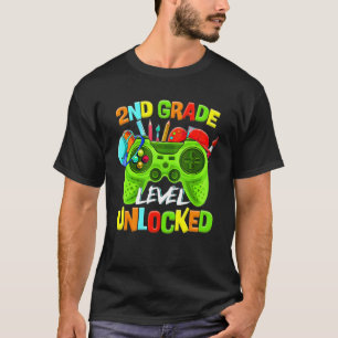 Camiseta Nivel de 2do Grado Desbloqueado Videojuego Regreso