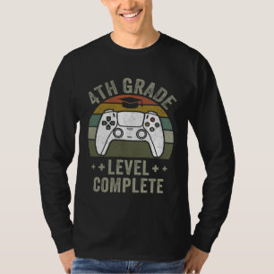 Camiseta Nivel de 4to Grado Completo Niños  Niños Graduació