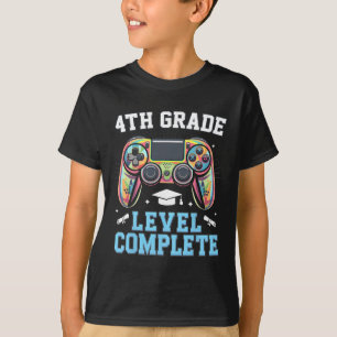Camiseta Nivel de 4to Grado Completo Último Día de Escuela 