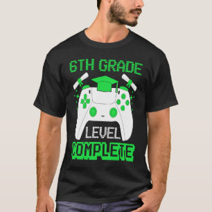 Camiseta Nivel de 6to Grado Gamer Completo Graduación de 6t