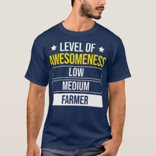 Camiseta Nivel De Agricultor De Sensibilización