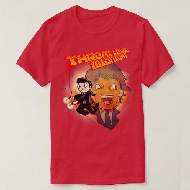 Camiseta Nivel de amenaza medianoche (Diseño del anverso)
