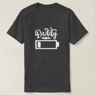Camiseta Nivel de batería de papi