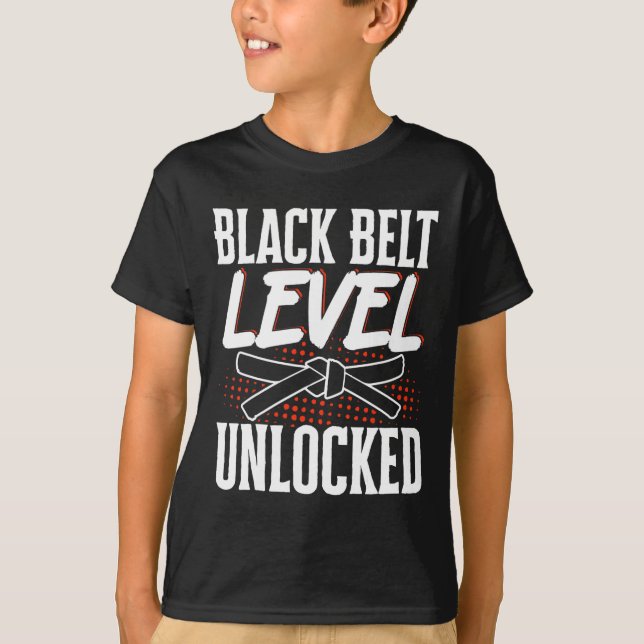 Camiseta Nivel de cinturón negro desbloqueado 2 (Anverso)