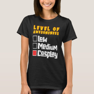Camiseta Nivel De Conciencia Cosplay Caracteres Cosplay