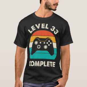 Camiseta Nivel de cosecha 33º Boda completo de 33 años