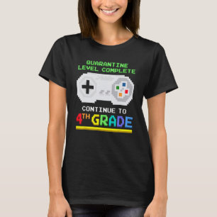 Camiseta Nivel de cuarentena completado 4º Grado Gamer de v