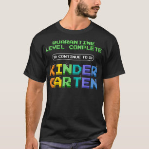 Camiseta Nivel de cuarentena completado de vuelta a la escu