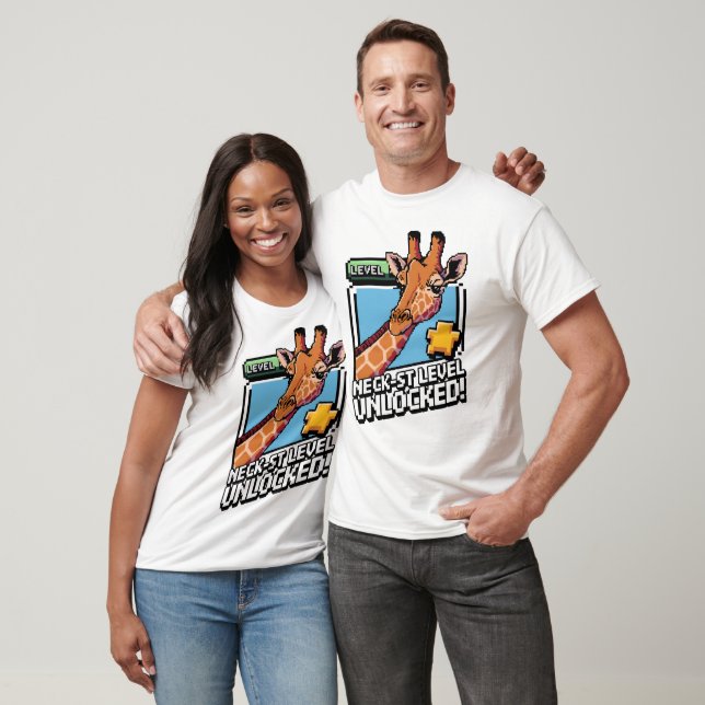 Camiseta Nivel De Cuello-St Desbloqueado - Gracioso Meme De (Unisexo)