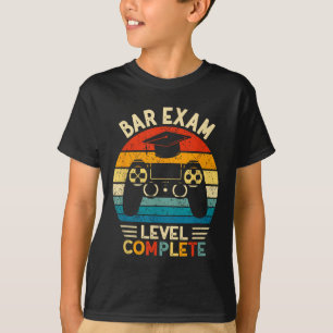 Camiseta Nivel de Examen de Bar Completa Divertida Facultad