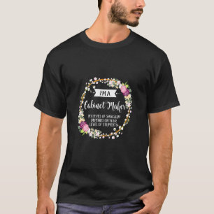 Camiseta Nivel De Fabricante Del Gabinete De Flores De Sarc