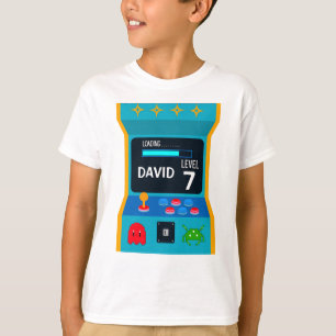 Camiseta Nivel de Fiesta Arcade Game Birday Boy