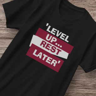 Camiseta Nivel De Fitness Elevar Deportes Apto para Viñeta 