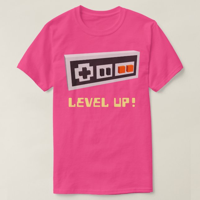 Camiseta Nivel de gamer (Diseño del anverso)