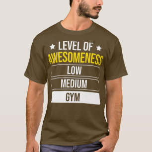 Camiseta Nivel De Gimnasio De Sensibilización 