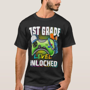 Camiseta Nivel de Grado Desbloqueado Juego de Video Regreso