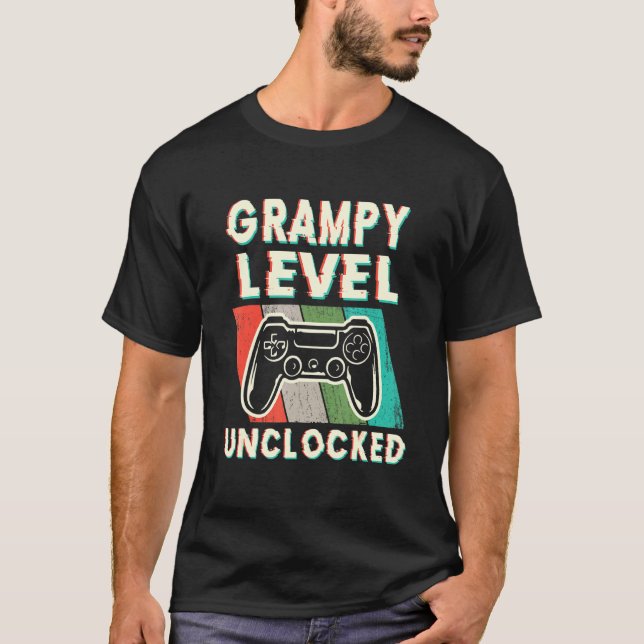 Camiseta Nivel De Grampy De Los Hombres Desbloqueado Con Un (Anverso)