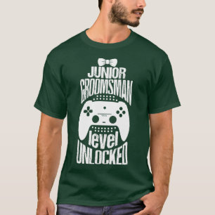 Camiseta Nivel de Groomsman Junior Desbloqueado 1