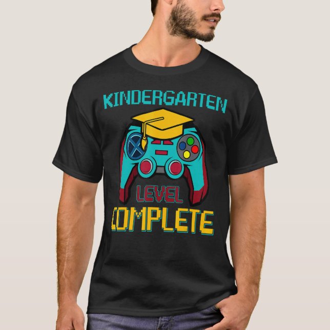 Camiseta Nivel De Jardines De Infancia Completado El Último (Anverso)