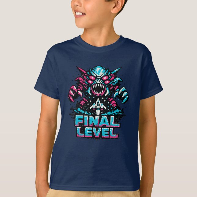Camiseta Nivel de jefe final Arcade (Anverso)