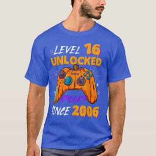 Camiseta Nivel de jugador 16 desbloqueado 16º cumpleaños in