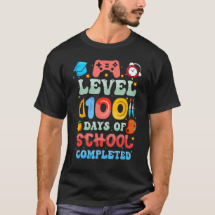 Camiseta Nivel De Jugador De Videojuegos 100 Días De Comple