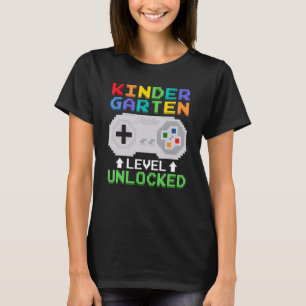 Camiseta Nivel de Kindergarten Juego de video de gamer sin 