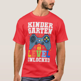 Camiseta Nivel De Kindergarten Jugador Desbloqueado Primer 