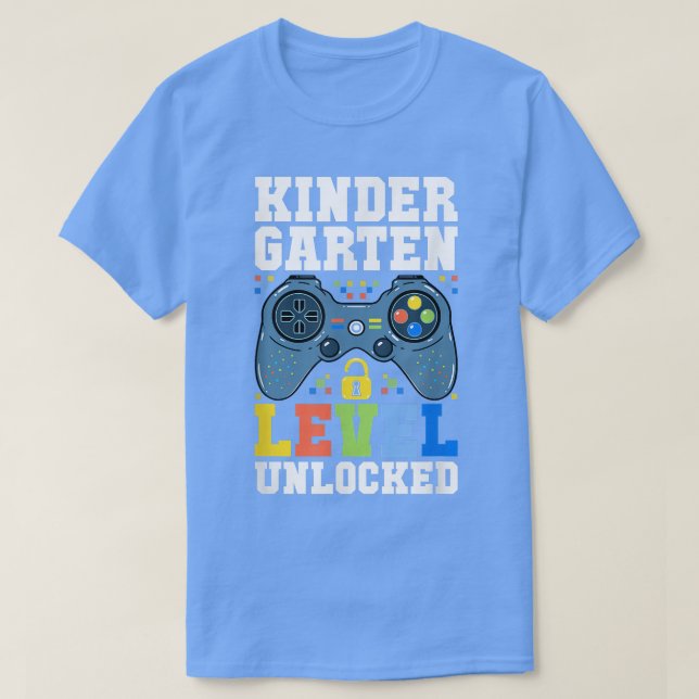 Camiseta Nivel De Kindergarten Jugador Desbloqueado Primer  (Diseño del anverso)