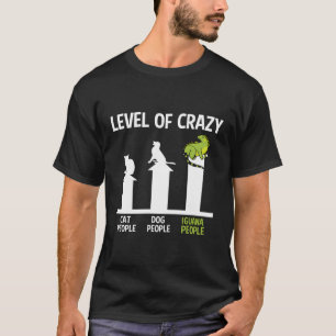 Camiseta Nivel De Loco Herpetólogo Reptile Lizard Iguana