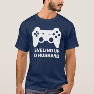 Camiseta Nivel de marido Divertido Boda Gamer