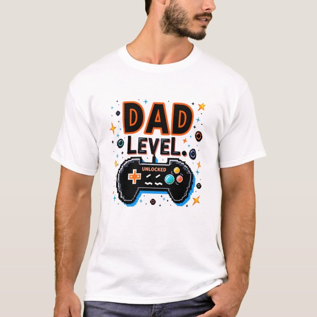 Camiseta Nivel de padre desbloqueado (Anverso)