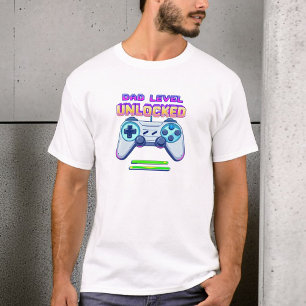 Camiseta Nivel de padre desbloqueado Gamer Dad Nuevo re