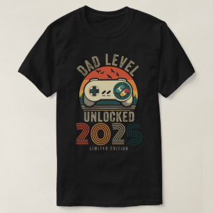 Camiseta Nivel de papá Desbloqueado 2025 Papá Oeste 2025 Pr