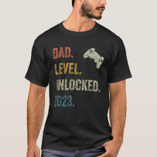 Camiseta Nivel de Papá Desbloqueado Embarazo 2023 Pronto Es