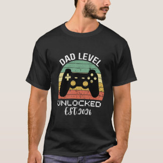 Camiseta nivel de papá desbloqueado est 2026 - papá jugador