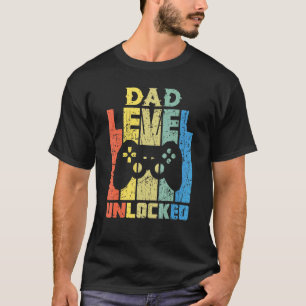 Camiseta Nivel De Papá Desbloqueado Pronto Para Ser El Emba