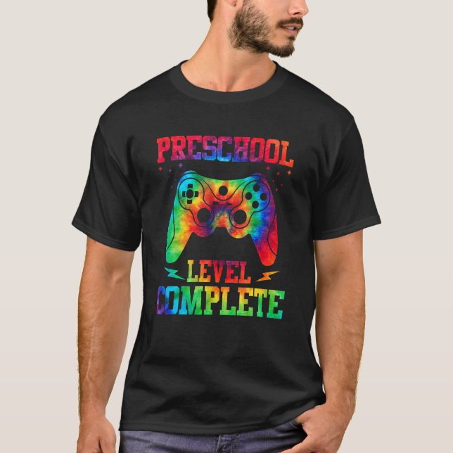 Camiseta Nivel de preescolar de tinte completo Grado de jue (Anverso)