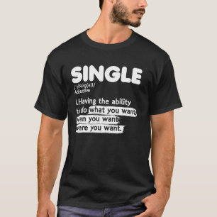 Camiseta Nivel de relación de definición única adjetiva