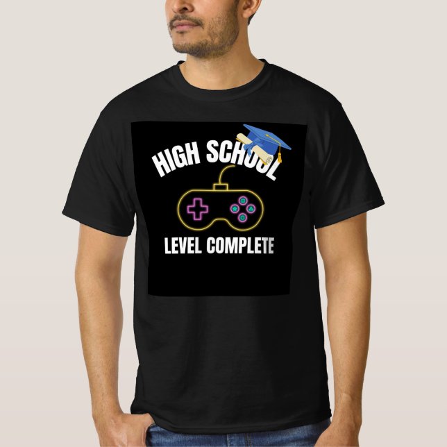 Camiseta Nivel de secundaria completado (Anverso)
