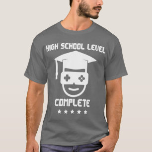 Camiseta Nivel de secundaria completo para graduación femen