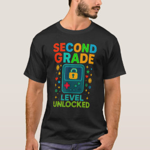 Camiseta Nivel de segundo grado desbloqueado Gamer Ck para