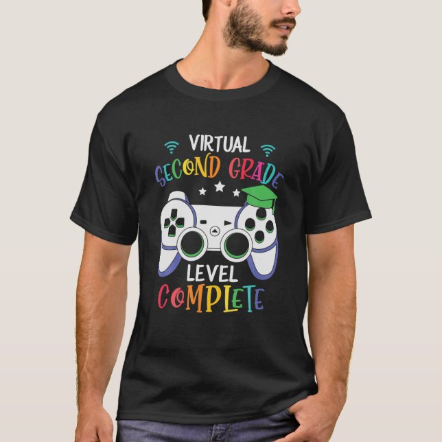 Camiseta Nivel de segundo grado virtual completado (Anverso)